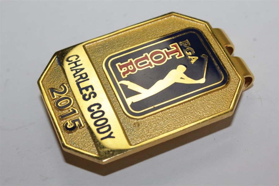 Charles Coody's Personal 2015 PGA Tour Money Clip/Badge