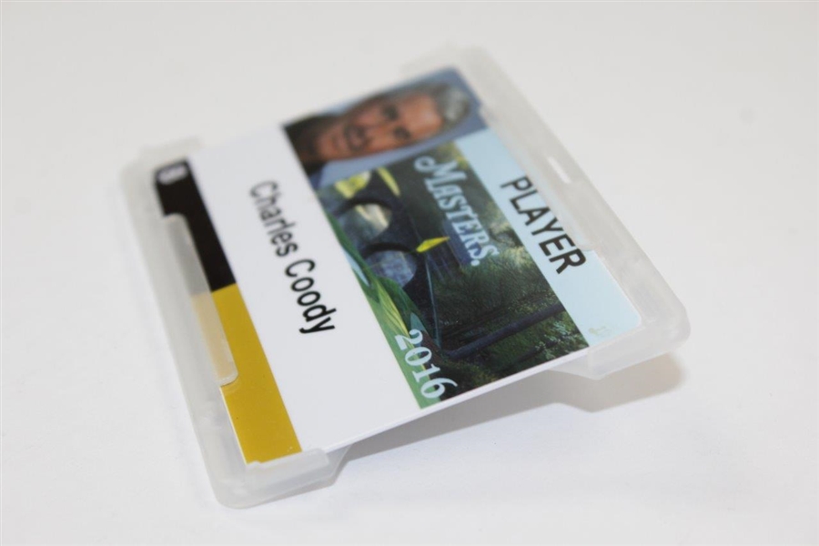 Charles Coody's 2016 Masters Tournament Player ID Badge