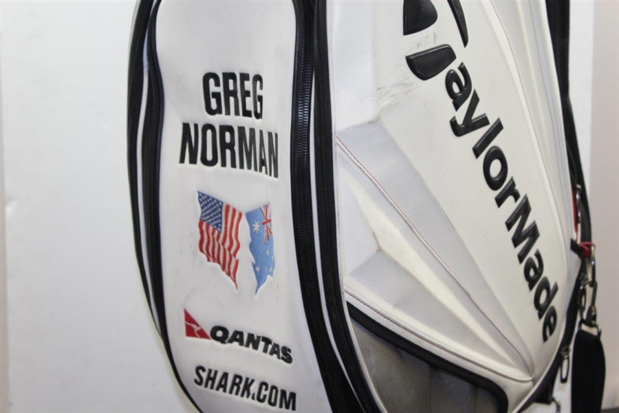 Greg Norman's Personal TaylorMade 'Greg Norman' Qantas Shark.com R11S Full Size Golf Bag