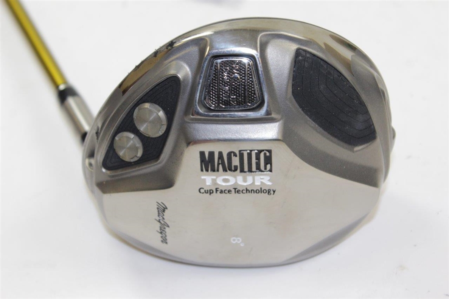 Greg Norman's Personal MacGregor MacTec TOUR CupFace Technology 8 Degree Driver with 10 Sharpied on Face