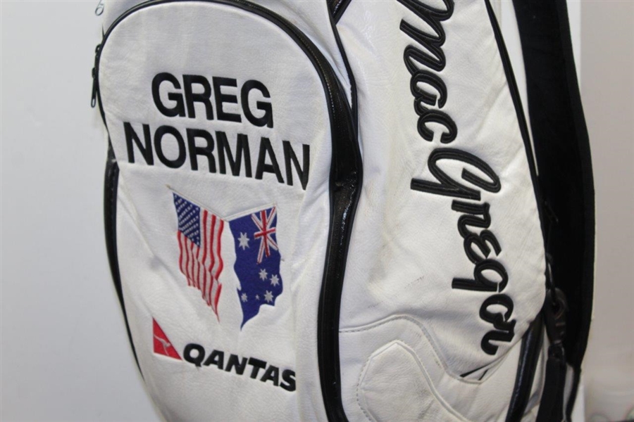 Greg Norman's Personal MacGregor 'Greg Norman' Quantas Shark Logo MacTec Full Size Golf Bag