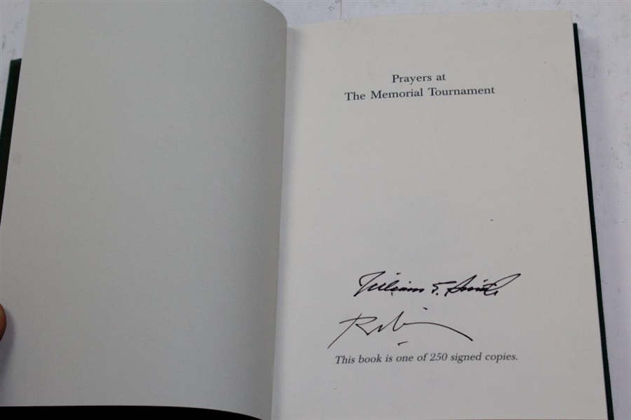 1976-2000 'Prayers at the Memorial Tournament' Book by William E. Smith signed Ltd # out of 250