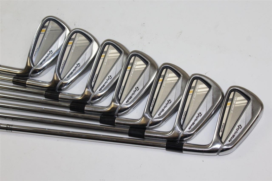 Greg Norman's Personal Used Set of TaylorMade TOUR RBladez Irons 3-9