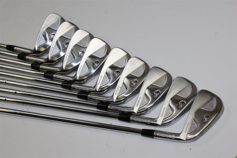 Greg Norman's Personal Used Set of TaylorMade Forged RAC Irons 2-PW