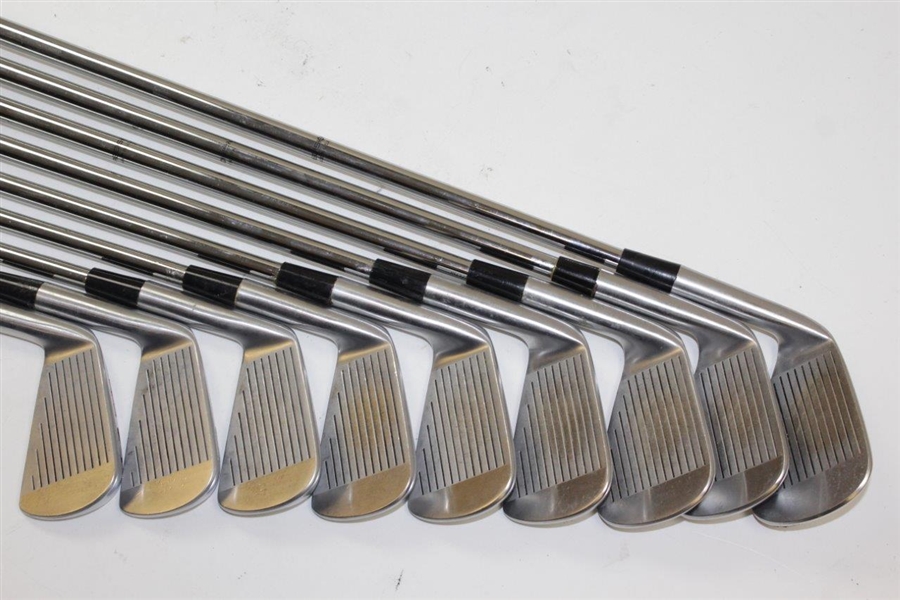Greg Norman's Personal Used Set of Greg Norman Signature Forged Cobra Irons with Lead Tape 2-PW