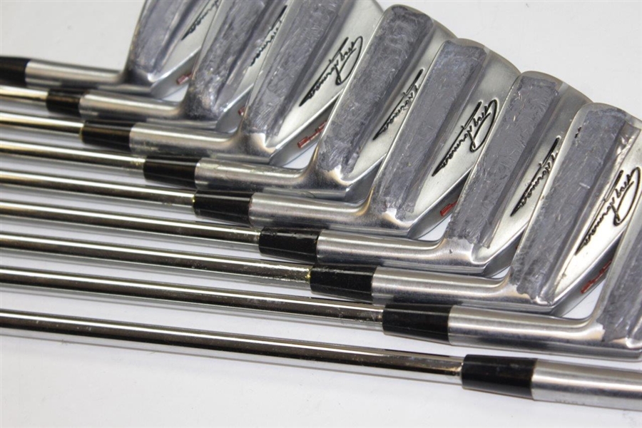 Greg Norman's Personal Used Set of Greg Norman Signature Forged Cobra Irons with Lead Tape 2-PW