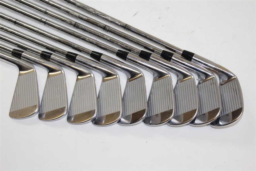 Greg Norman's Personal Used Set of MacGRegor MT Forged1025 Irons with Lead Tape 2-PW
