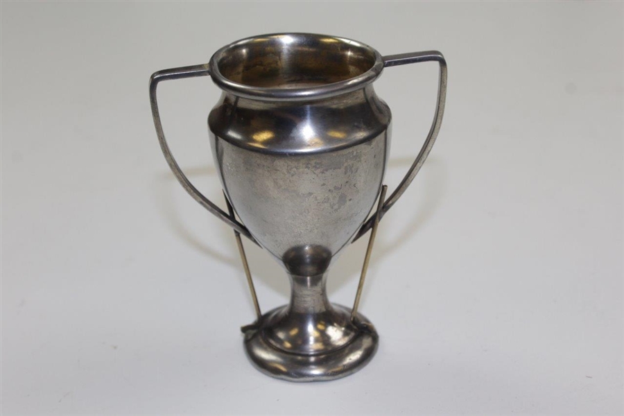 1932 Quaker Hill Golf Club 2 Handle Pewter Trophy