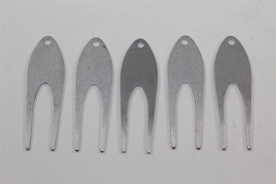 Charles Coody's Five 1970 Contestant Divot Tools - National Airlines, Cleveland Open, Canadian Open, Dow Jones Open, & Kaiser Open