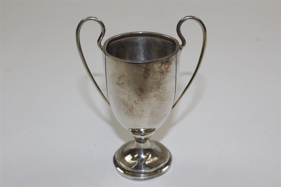Vintage Sterling Silver Two-Handle Golf Trophy