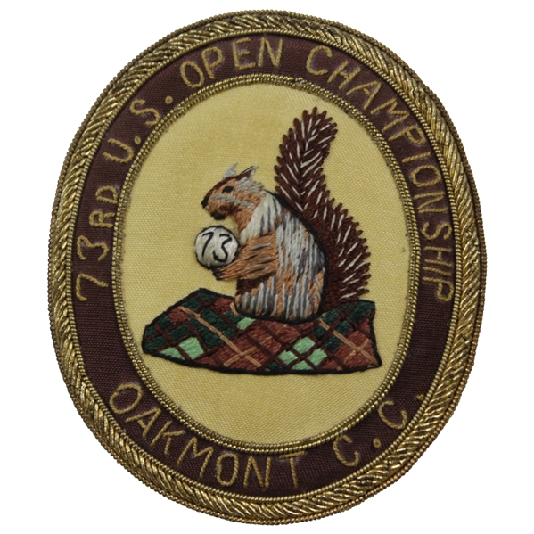 1973 US Open at Oakmont Country Club Blazer Badge