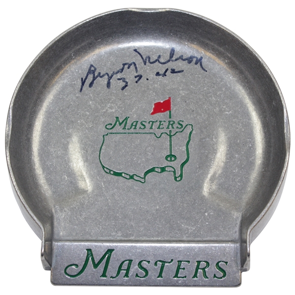Byron Nelson Signed Masters Pewter Putting Cup with Years Won Notation JSA ALOA