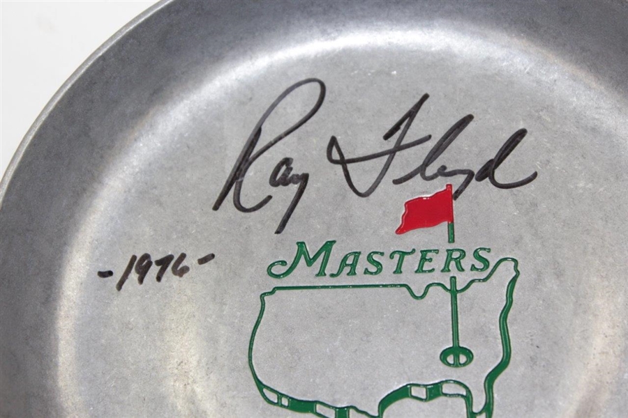 Ray Floyd Signed Masters Pewter Putting Cup with Year Won Notation JSA ALOA