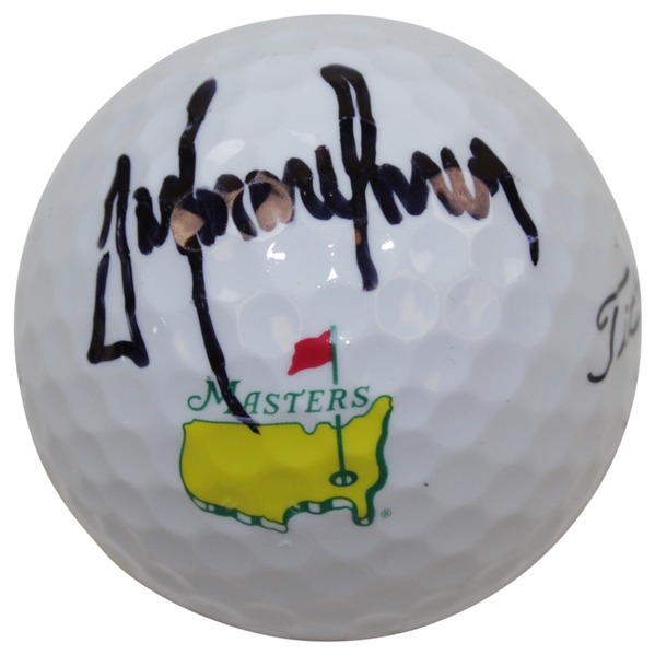 Trevor Immelman Signed Masters Logo Titleist Golf Ball JSA ALOA