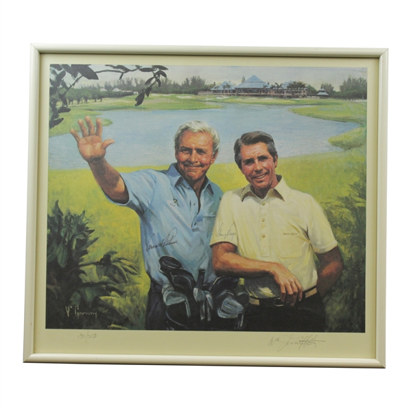 Arnold Palmer & Gary Player Signed Ltd Ed Griffith 190/250 Print - Framed JSA ALOA