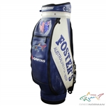Greg Normans Personal Burton Qantas Fosters Australian Beer Blue & White Full Size Golf Bag with Flags