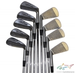 Greg Normans Personal Used Set of Greg Norman Signature Forged Cobra Irons with Lead Tape 2-PW