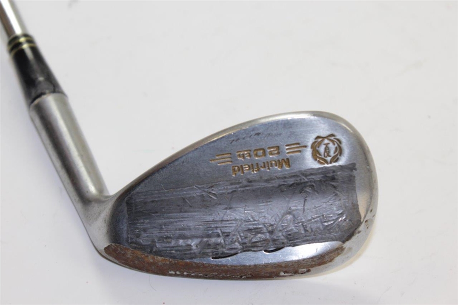 Greg Norman's Personal Used MacGregor 'Jack Nicklaus' Muirfield 20th Sand Wedge with Lead Tape