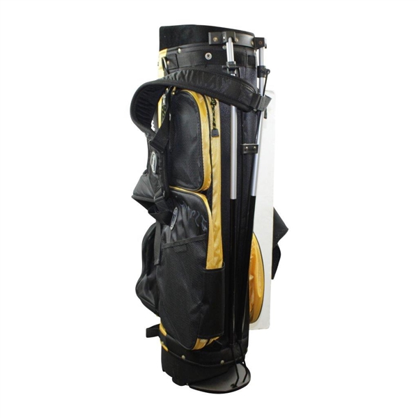 Greg Norman's Personal Tiburon 'Sample' Black & Gold Golf Stand Bag