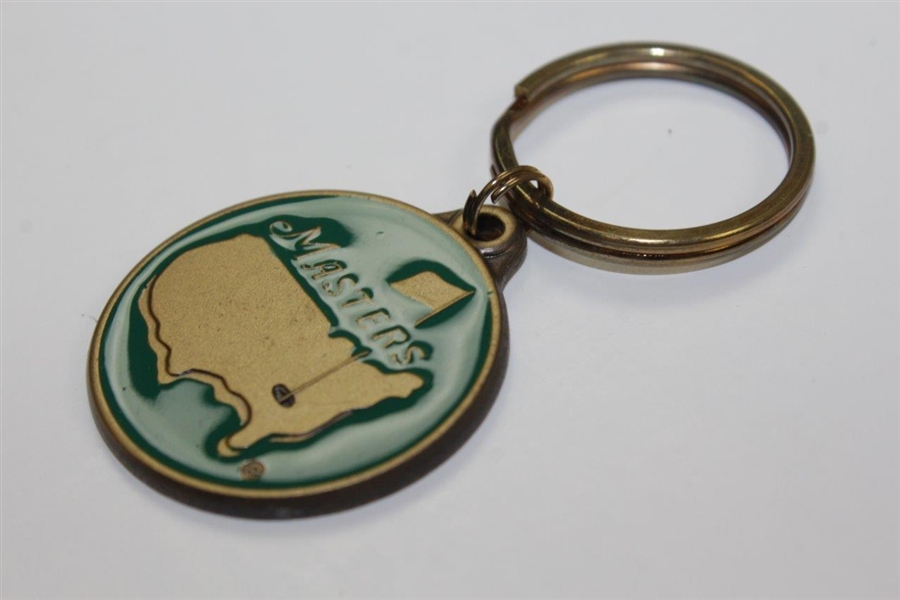 Undated Masters Tournament Green with Gold Logo Keychain