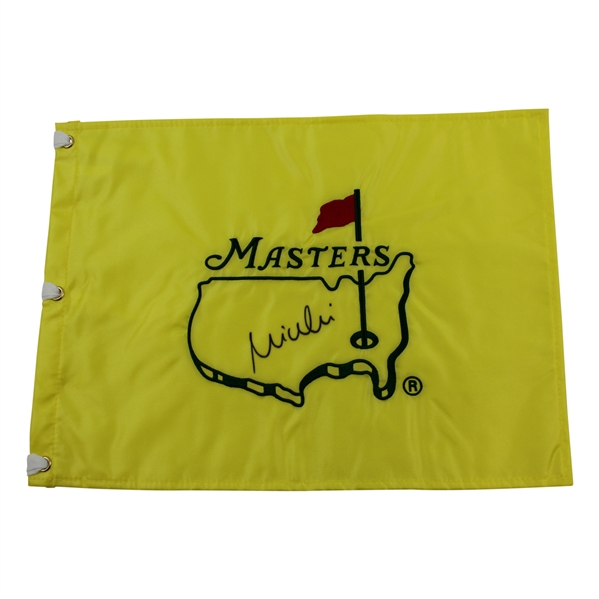 Mike Weir Signed Undated Masters Embroidered Flag - Charles Coody Collection JSA ALOA