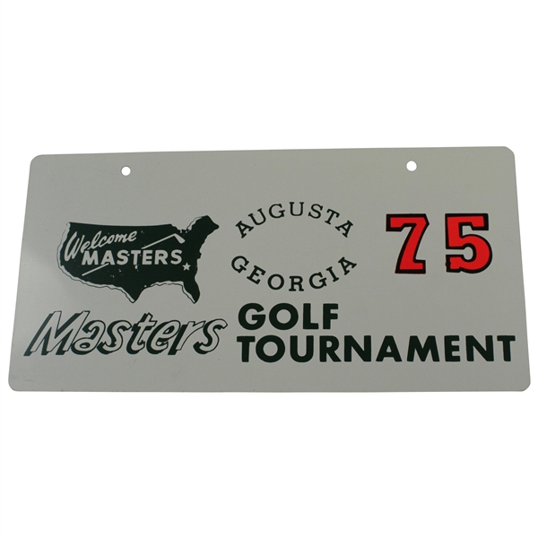 Welcome Masters Augusta Georgia Golf Tournament License Plate #75