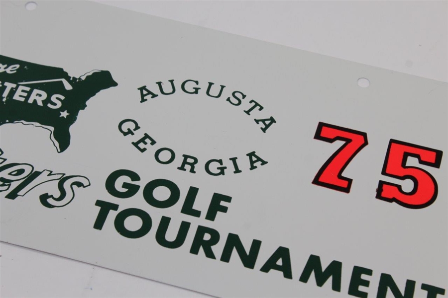 Welcome Masters Augusta Georgia Golf Tournament License Plate #75