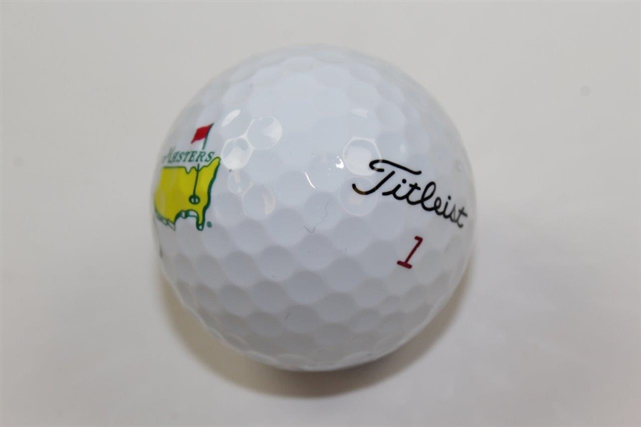 Rickie Fowler Signed Titleist Masters Logo Golf Ball JSA ALOA