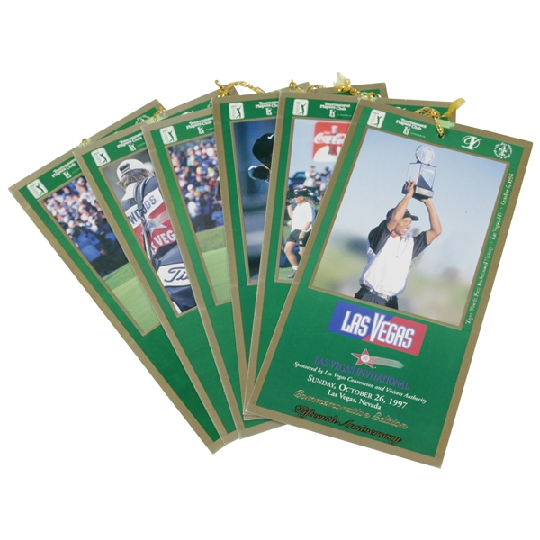 1997 Las Vegas Invitational Tuesday-Sunday Tickets with Tiger Woods Images - Bill Gleason Winner