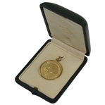 1972 French Open National Gold Medal with Case Awarded to Barry Jaeckel - Only 3rd American Winner