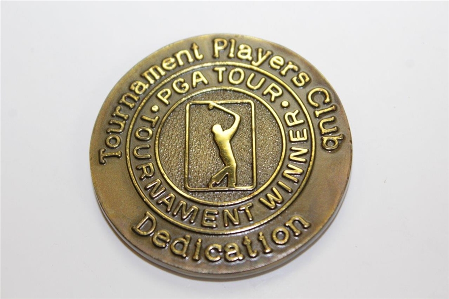 Barry Jaeckel's 1980 TPC Dedication Tournament Medallion With Case 