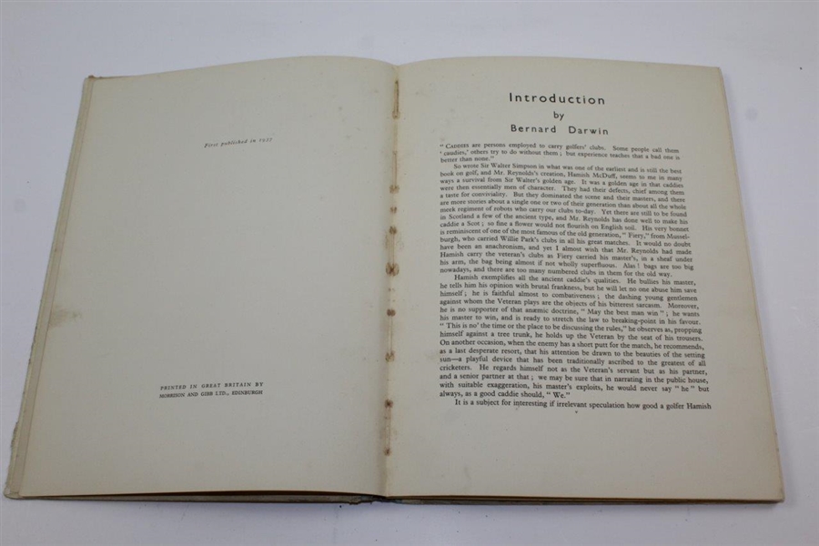 1937 'Hamish McDuff' 1st Edition Book by Frank Reynolds with Foreword by Bernard Darwin