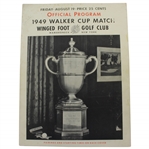 1949 Walker Cup Match at Winged Foot GC Official Program Signed by Byron & 15 Competitors JSA ALOA