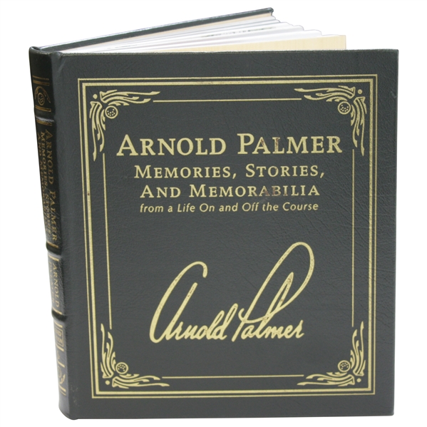 Arnold Palmer Signed 'Memories, Stories, & Memorabilia' Book With Certificate Of Authenticity JSA ALOA