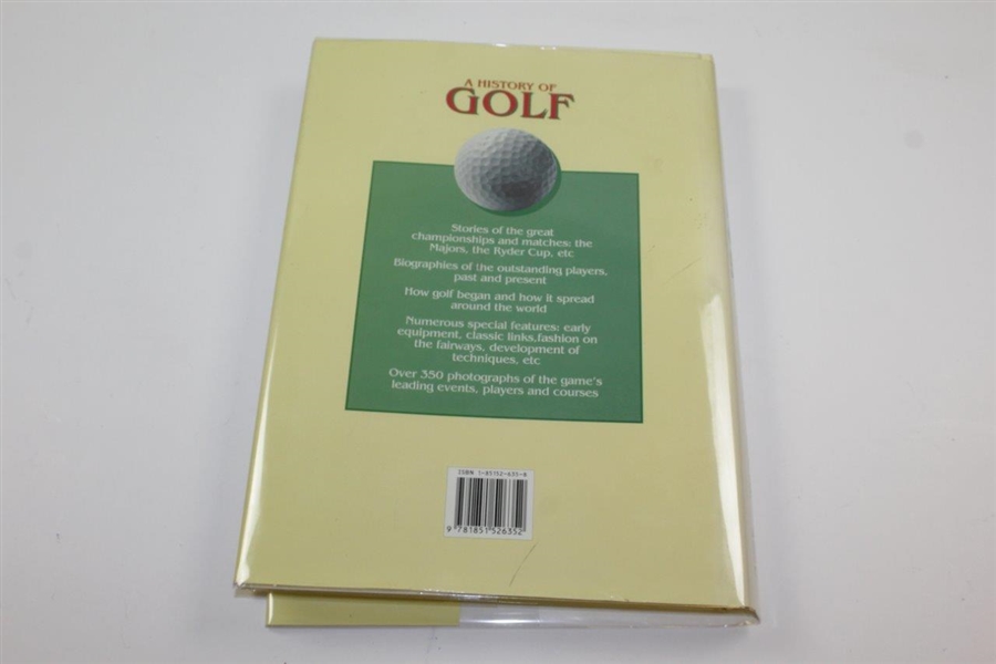 Tiger Woods & Both 1995 Walker Cup Teams Signed 'A History Of Golf' Book By Elliot & May JSA ALOA