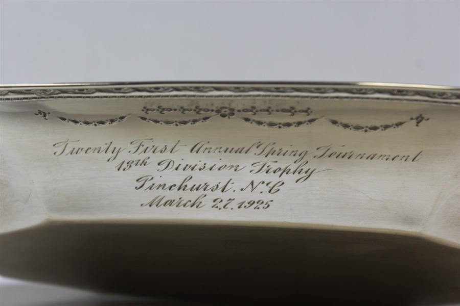 1925 Pinehurst 21st Annual Spring Tournament 13th Division Sterling Silver Trophy
