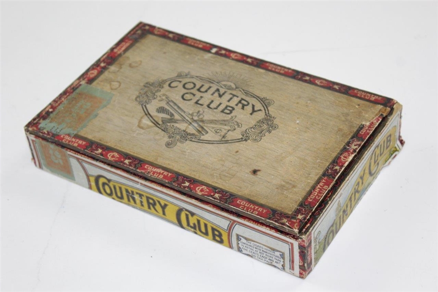 The Country Club 'Brookline' W.H. Snyder & Sons Hand Made Cigar Box - Seldom Seen