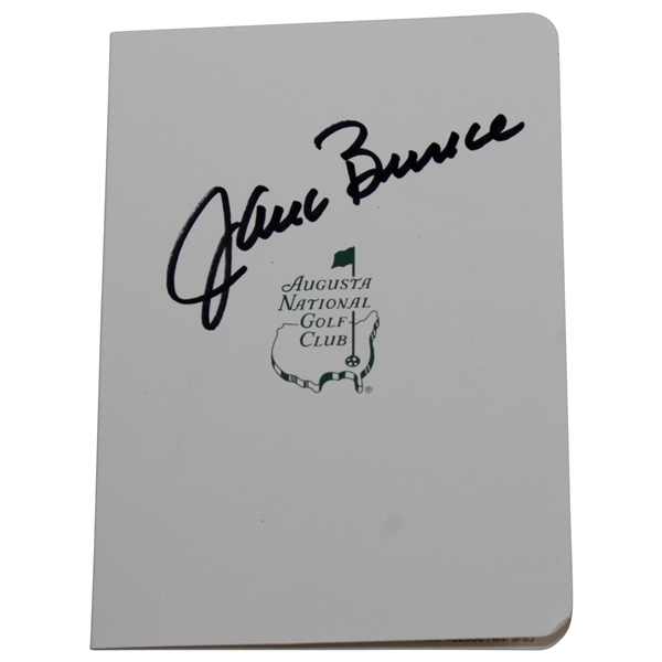 Jack Burke Signed Augusta National Golf Club Scorecard JSA ALOA