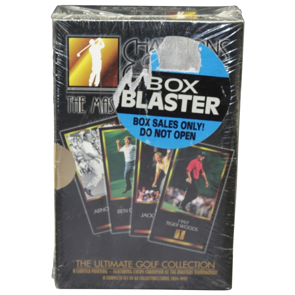 1997 Champions Of Golf The Masters Collection Card Set Sealed In Box - Tiger Woods Rookie