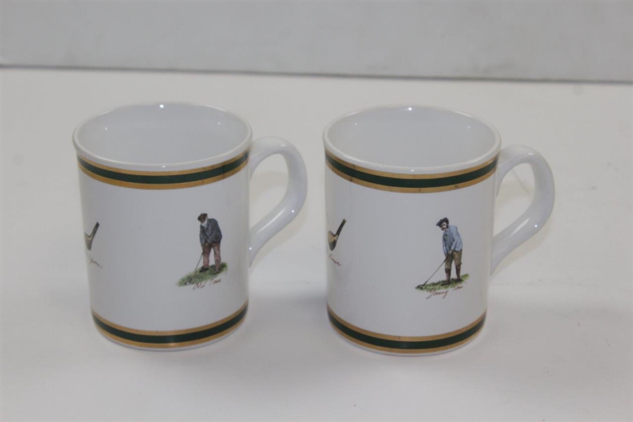 Pointer Of London Old Tom & Young Tom Morris Coffee Cups