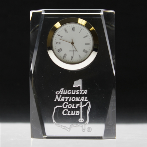 Augusta National Golf Club Crystal Clock By Prism New In Box