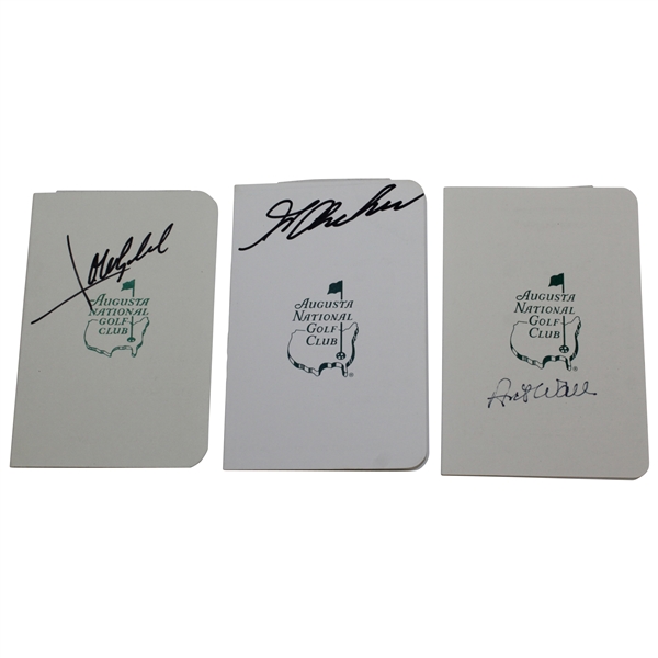 Art Wall, George Archer, & Jose Maria Olazabal Signed Augusta National Golf Club Scorecard JSA ALOA