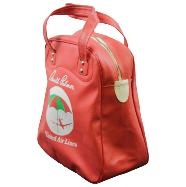 Arnold Palmer United Airlines Umbrella Red Shag Bag