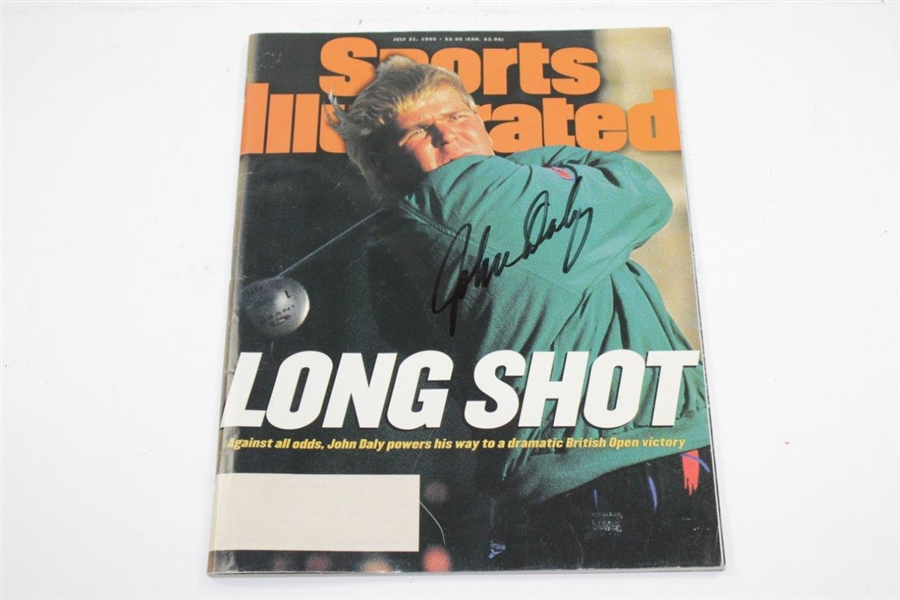 John Daly Signed Taylormade Hat & Sports Illustrated Cover Long Shot JSA ALOA 