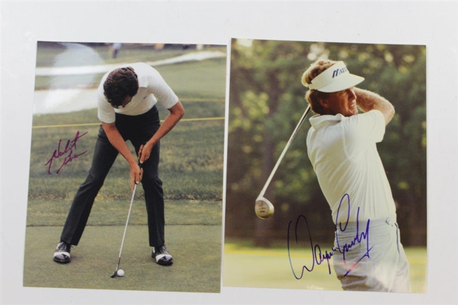 PGA Champions Geiberger, Green, & Grady Signed 8x10 Photos JSA ALOA