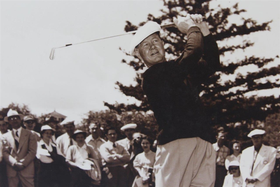 Byron Nelson In Cap Post-Swing At Augusta National Golf Club - Frank Christian Original Photo