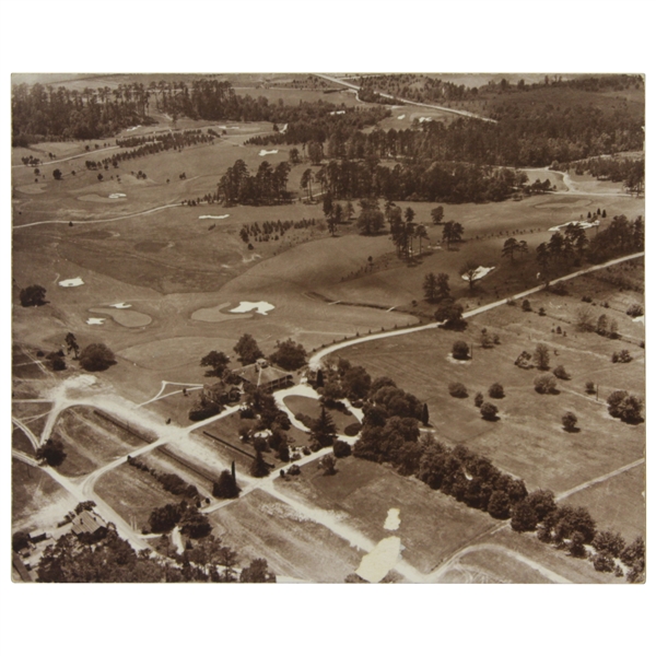 Early Augusta National Aerial Shot Of Clubhouse - Frank Christian Original Photo