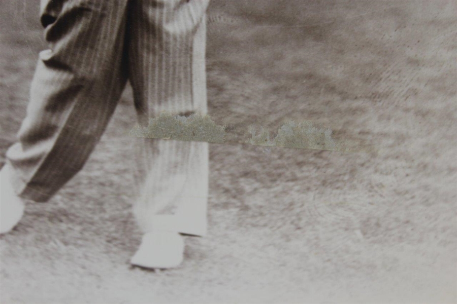 Walter Hagen In Sweater Knickers Following Through At Augusta National Golf Club - Frank Christian Original Photo