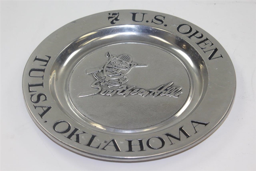 1974 US Open at Wingedt Foot & 1977 US Open at Southern Hills Pewter Plates