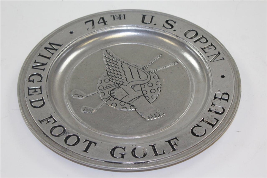 1974 US Open at Wingedt Foot & 1977 US Open at Southern Hills Pewter Plates